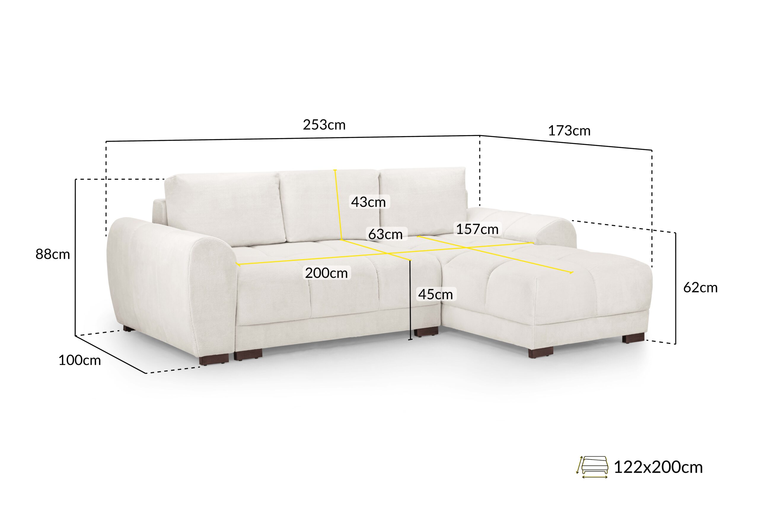 Azzuro Sofabed Universal Corner - Image 4