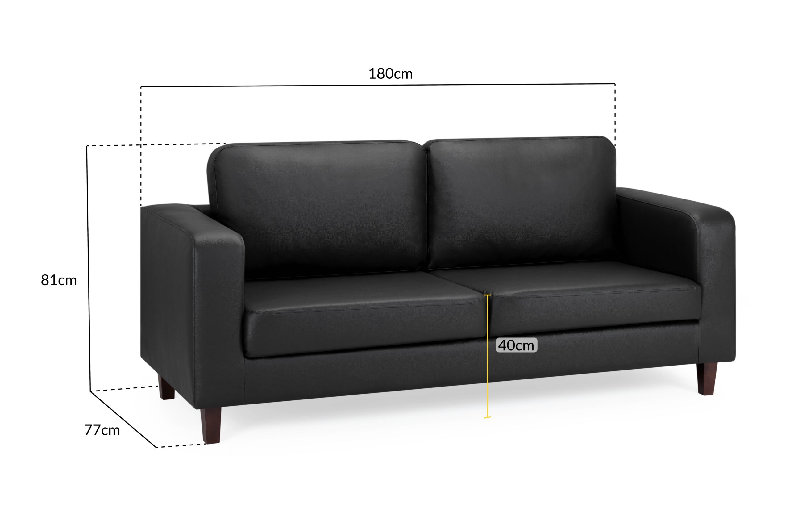 Box Sofa 3 Seater - Image 3