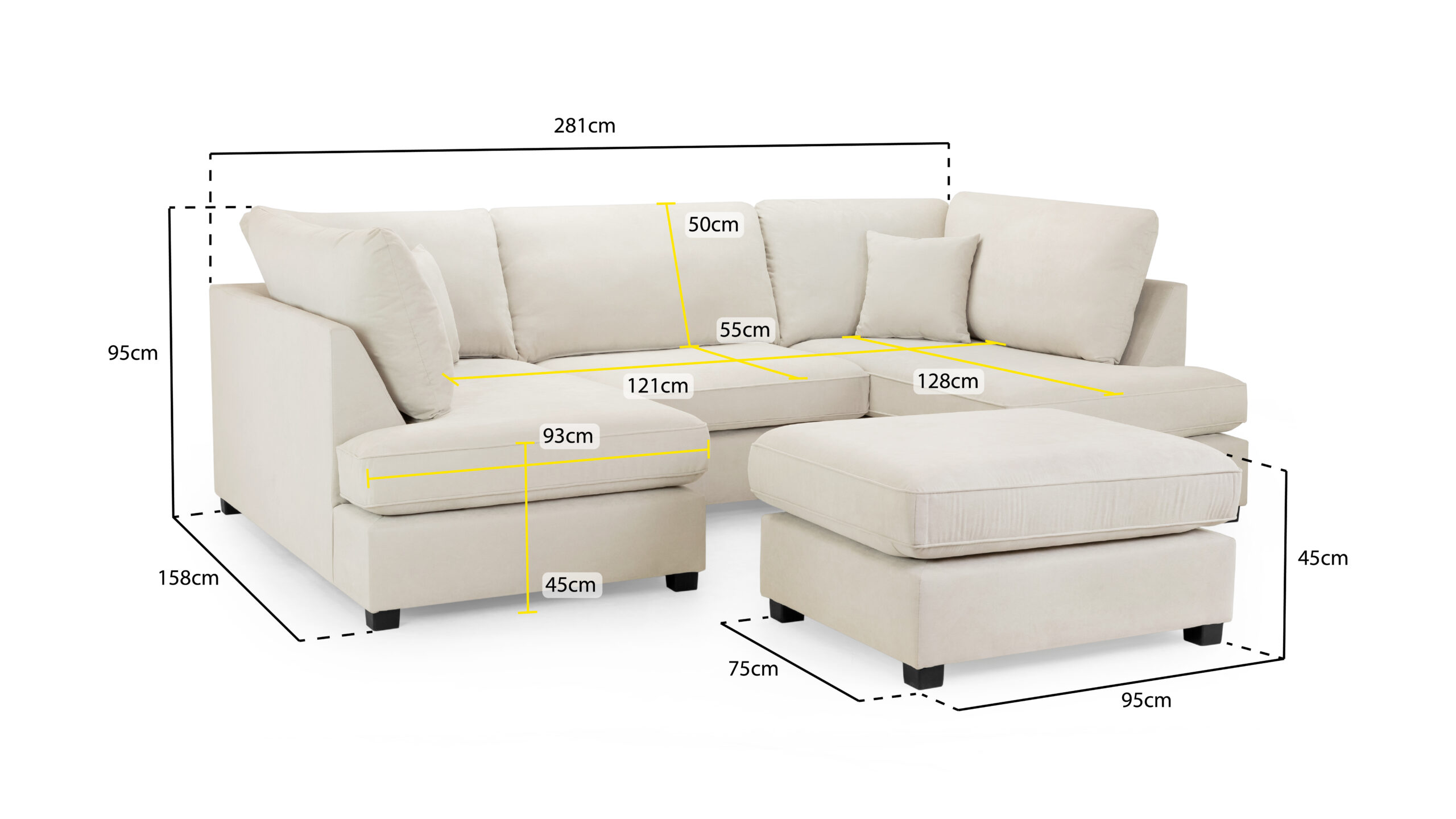 Carnaby Sofa U Shape Corner - Image 3
