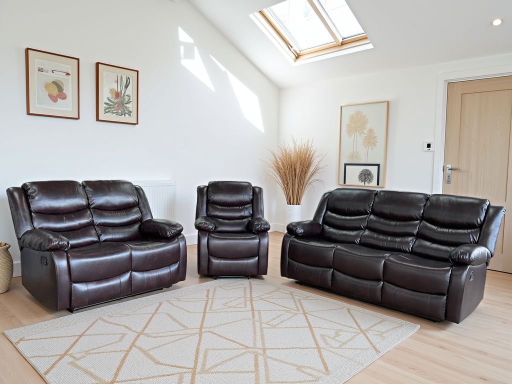 Conrad Manual Recliner Brown 3+2+1