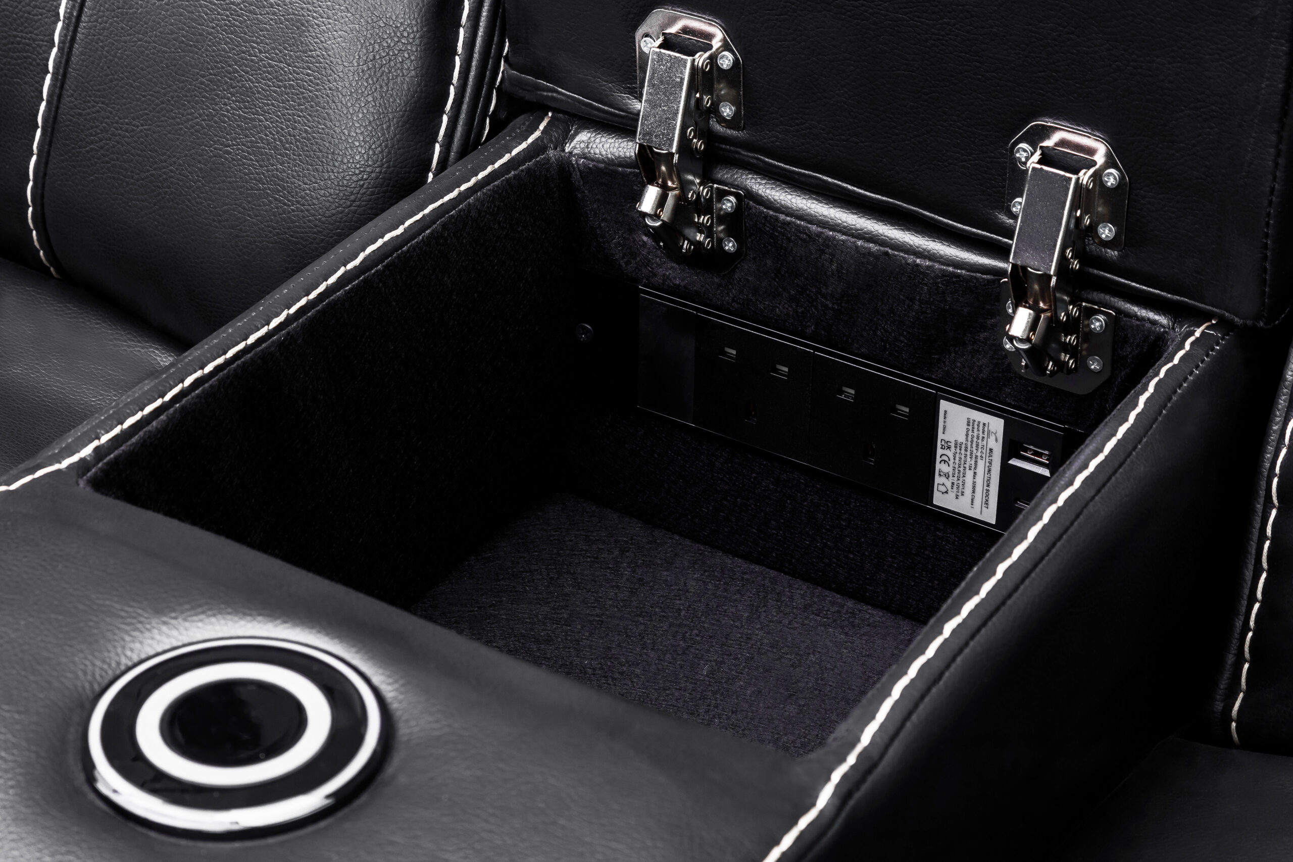 Galaxy Tech Recliner Sofa 2 Seater - Image 4