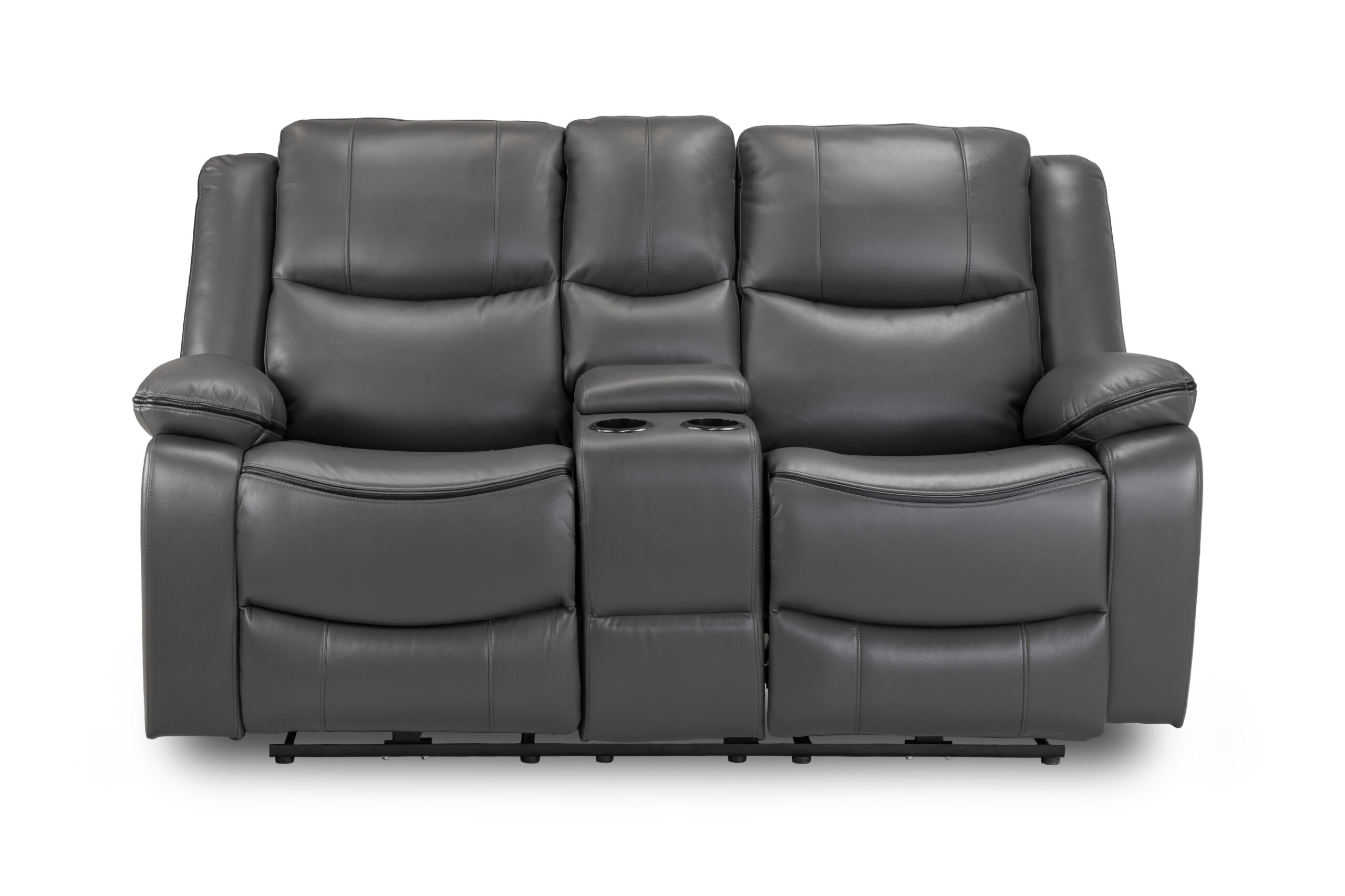 Harald Electric Recliner Sofa Grey 2 Seater - Image 4