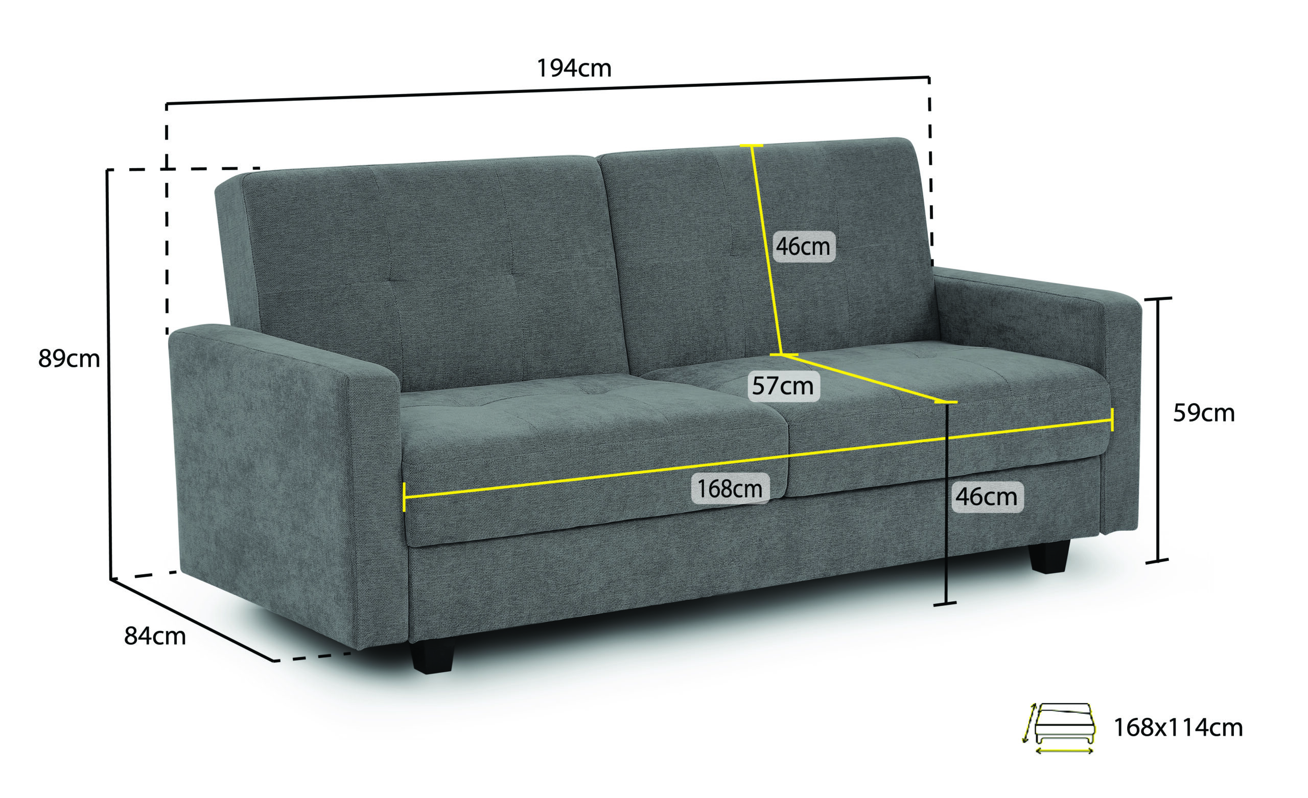Hive Sofabed 3 Seater - Image 5