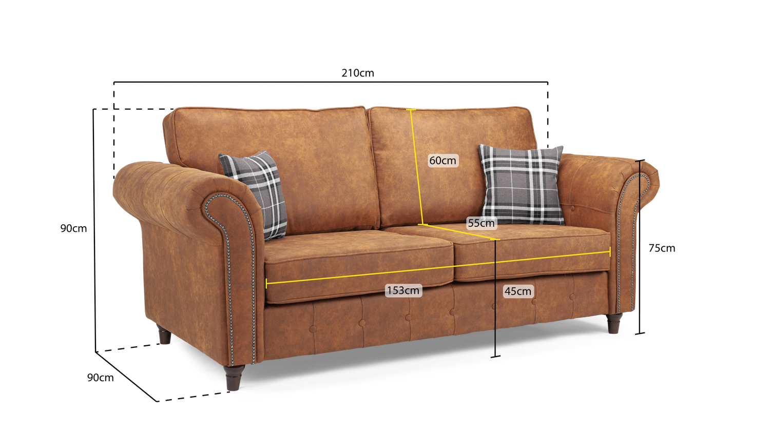 Oakland Sofa 3 Seater