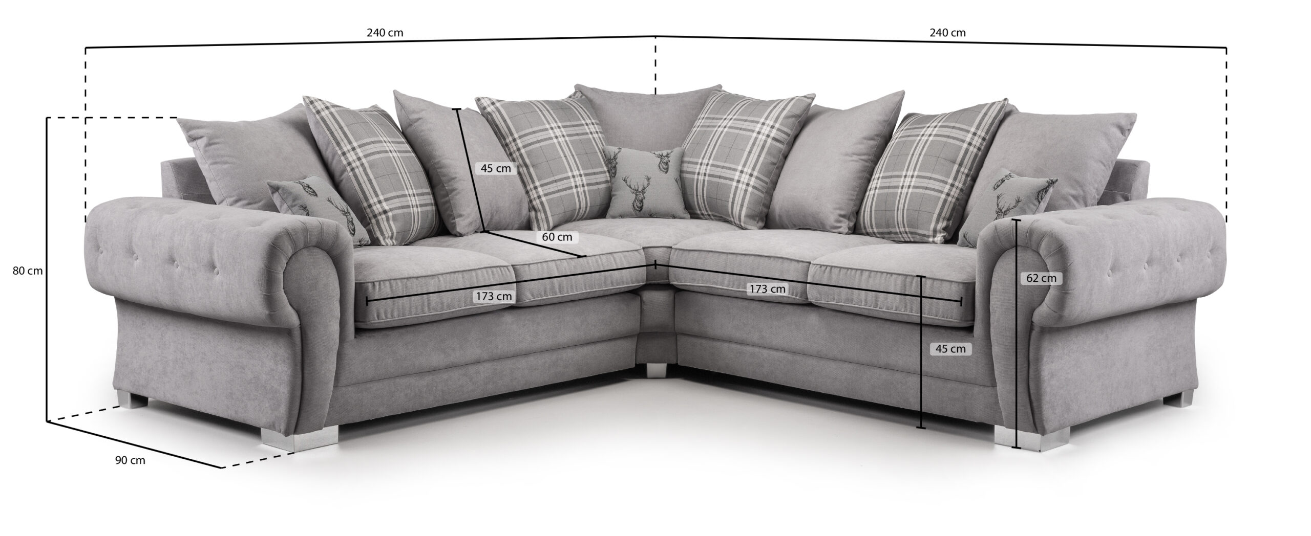 Verona Scatterback Sofa Large Corner - Image 2